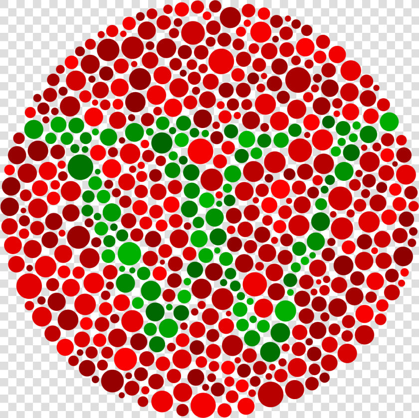 A Cirlce Filled With Dots Of Varying Sizes All In Arying   Red Green Color Blindness  HD Png DownloadTransparent PNG