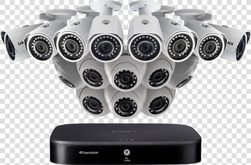 16 Channel Hd Security Camera System With 16 Super   Security Alarm  HD Png DownloadTransparent PNG