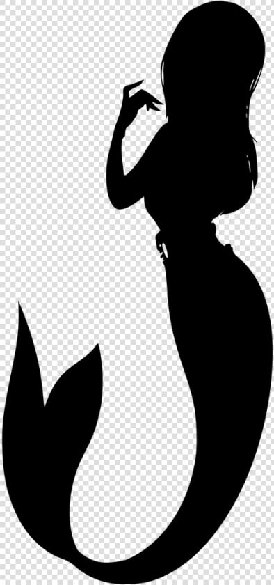 Silhouette Mermaid Mermaid Tail   Sirena Vector Png  Transparent PngTransparent PNG