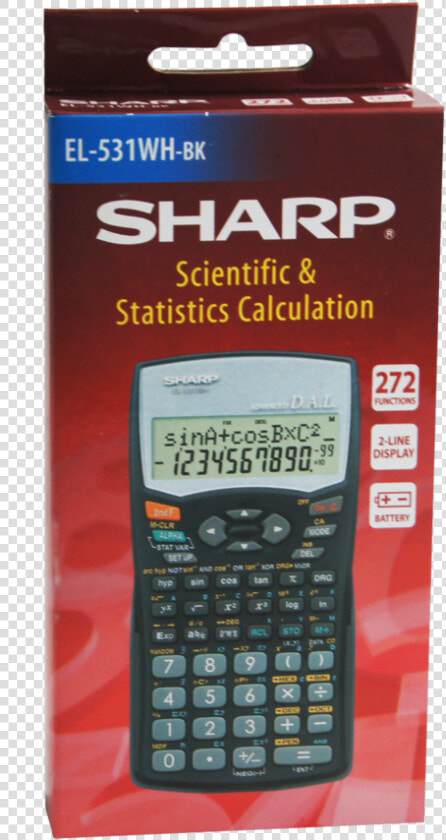 Sharp El 531wh Book Scientific Calculator   Sharp El 531whb Scientific Calculator  HD Png DownloadTransparent PNG