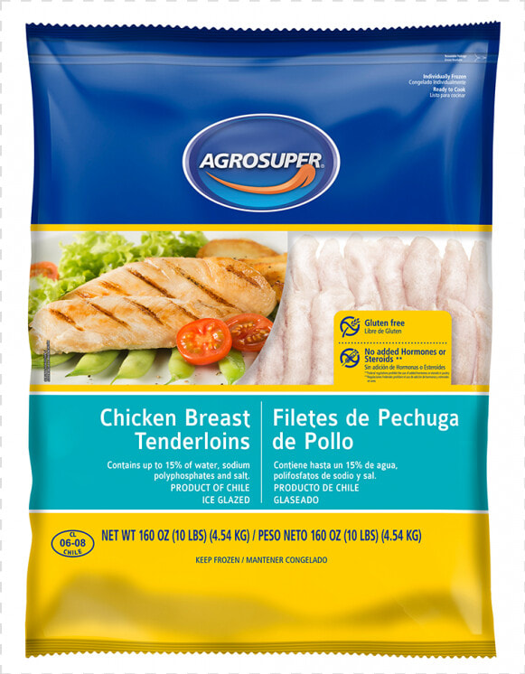 Chicken tenderloins 10lb   Agrosuper 10 Lbs  HD Png DownloadTransparent PNG