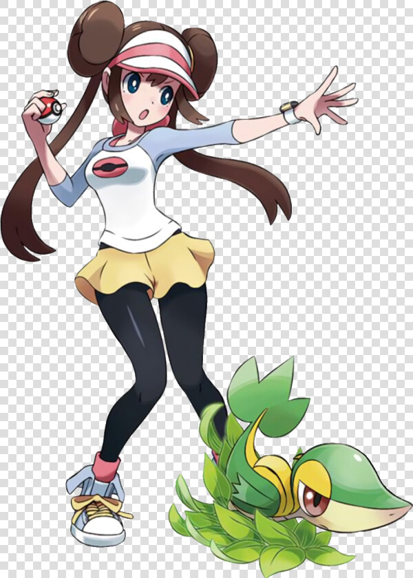 Rosa And Snivy Concept Artwork For Kotobukiya Artfx   Pokemon Black And White 2 Rosa  HD Png DownloadTransparent PNG