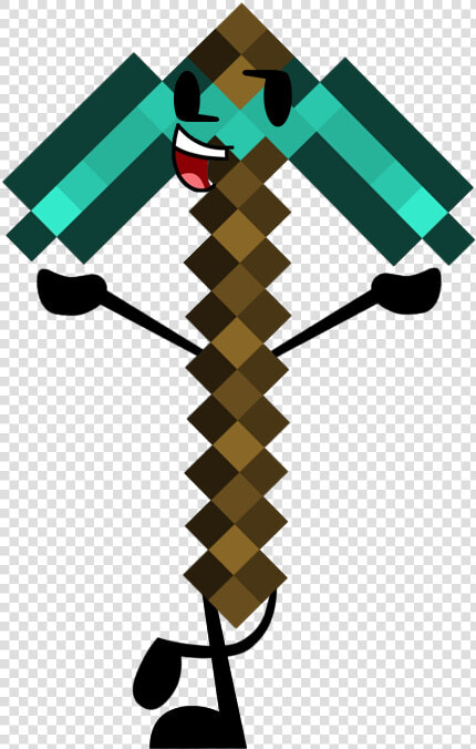 Minecraft Diamond Pickaxe Transparent Background   Minecraft Diamond Pickaxe  HD Png DownloadTransparent PNG