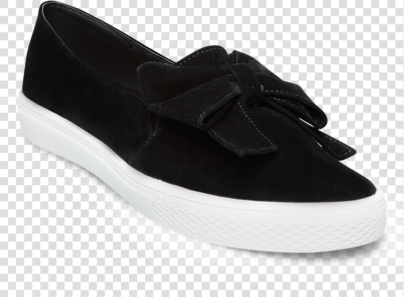 13 251 Tenis Casual Negro De Terciopelo Con Moño   Slip on Shoe  HD Png DownloadTransparent PNG