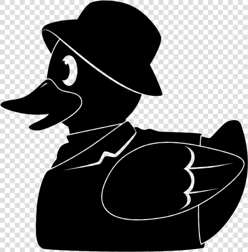 Duck Logo Bnw   Duck  HD Png DownloadTransparent PNG