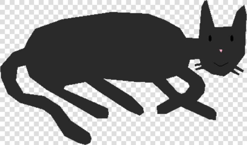 Carnivoran black Cat dog Like Mammal   Manx Cat Silhouette White Background  HD Png DownloadTransparent PNG