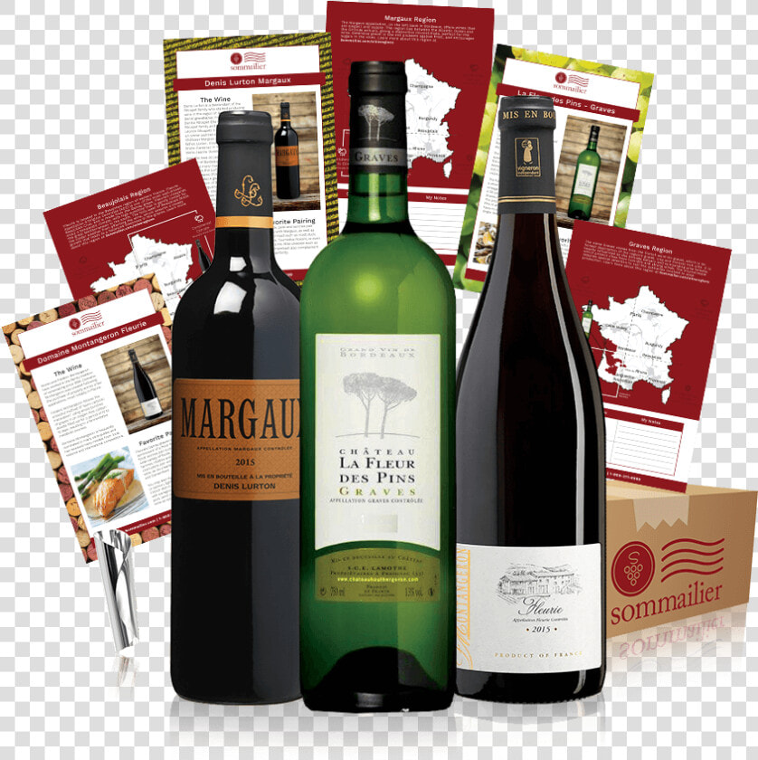 French Wine Club 3 Bottle Delivery Service   French Wine  HD Png DownloadTransparent PNG