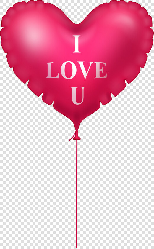 I Love You Pink Heart Balloon Png Image   Love Heart Balloon Png  Transparent PngTransparent PNG