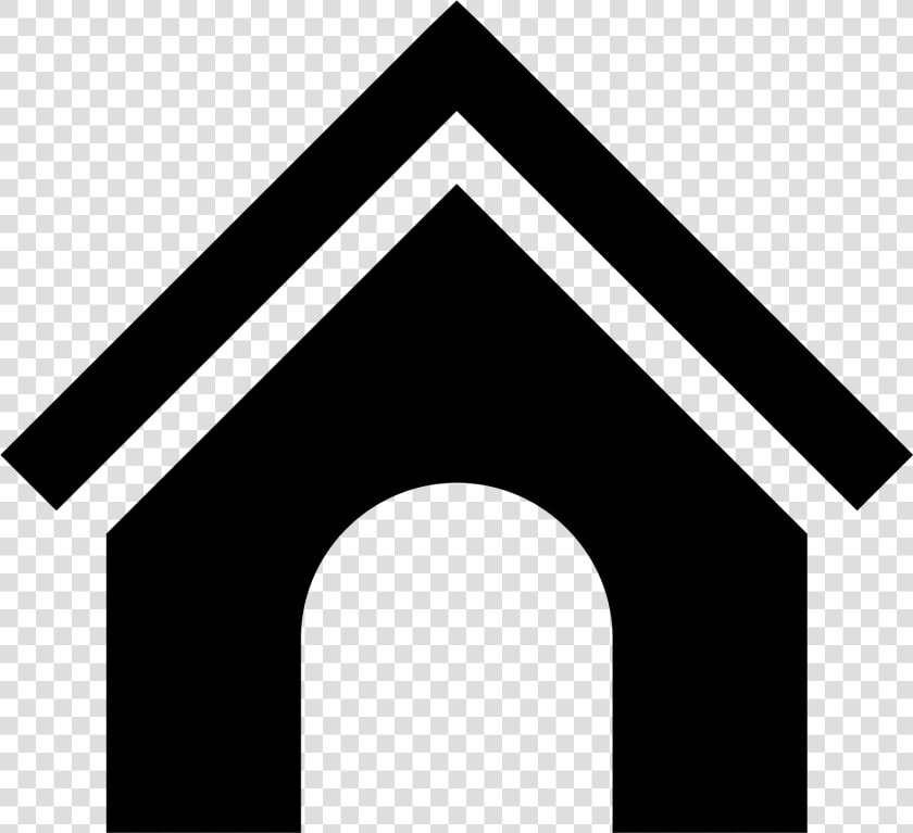 Dog House Icon   House Black And White Icon  HD Png DownloadTransparent PNG