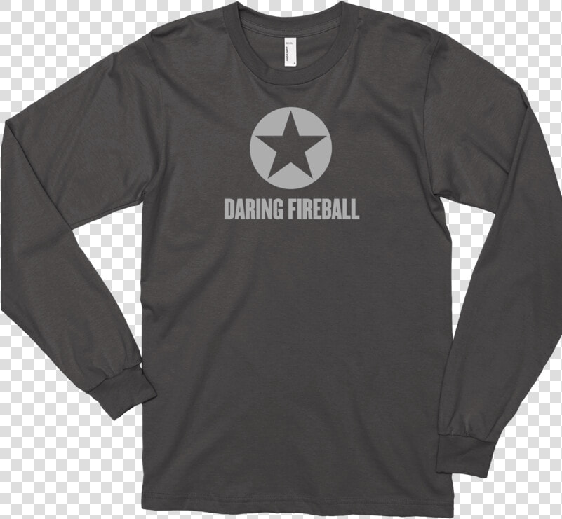 Thumbnail Of An Asphalt Gray Long Sleeve Daring Fireball   Long sleeved T shirt  HD Png DownloadTransparent PNG