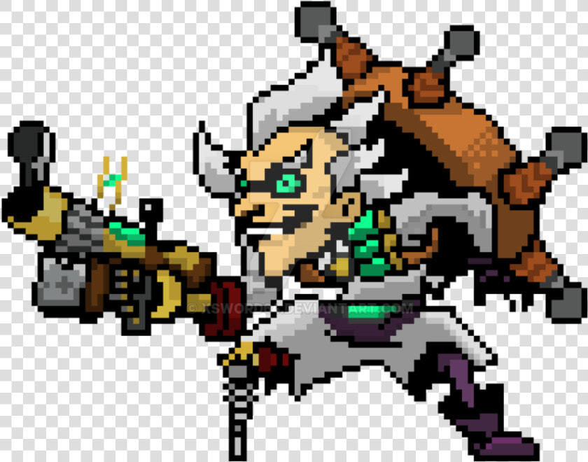 Thumb Image   Pixel Art Overwatch Junkrat  HD Png DownloadTransparent PNG