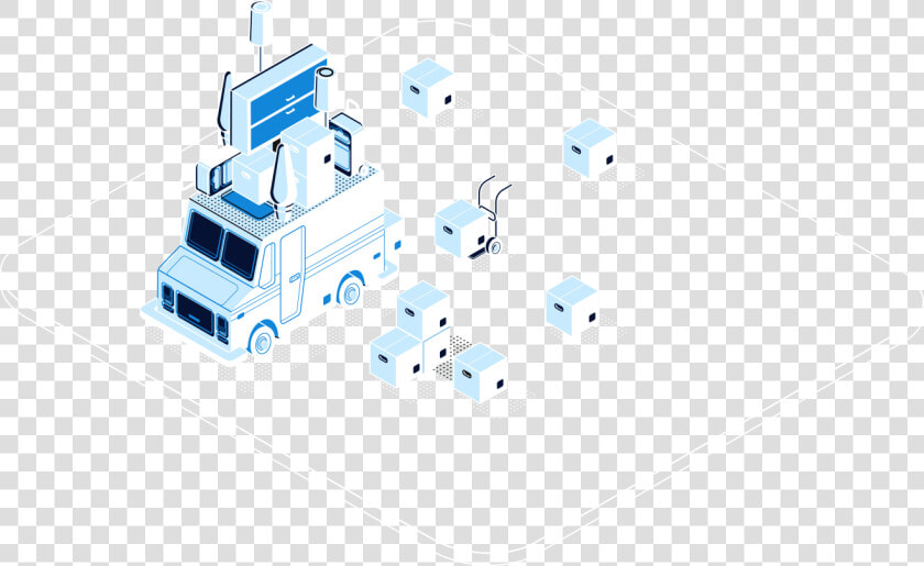 Moving Company Truck And Moving Equipment Illustration   Moving  HD Png DownloadTransparent PNG