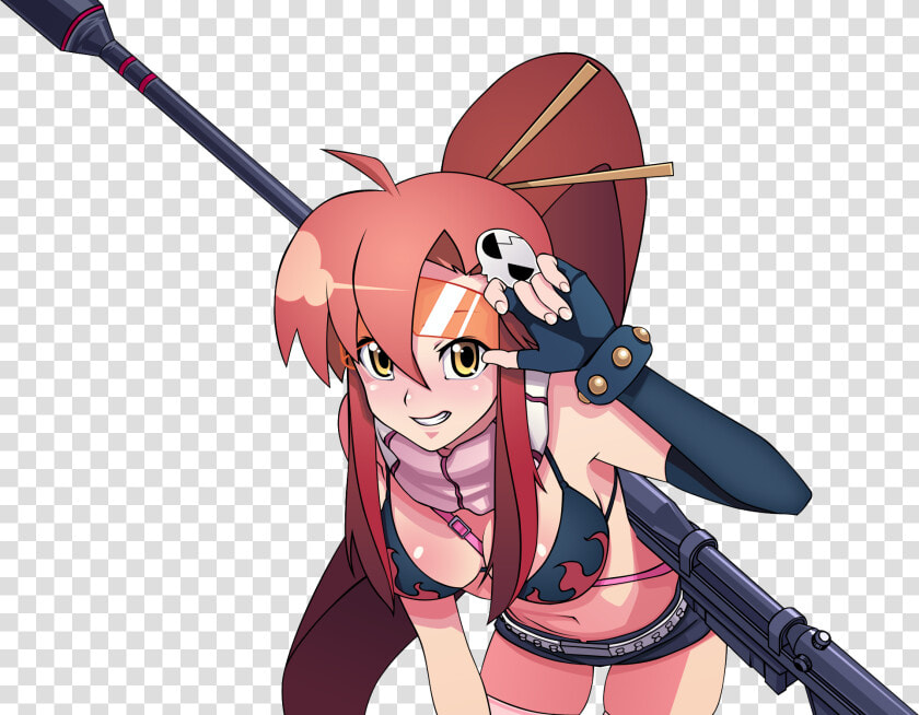 Gun Red Hair Redhead Tengen Toppa Gurren Lagann Transparent   Yoko Gurren Lagann Transparent  HD Png DownloadTransparent PNG