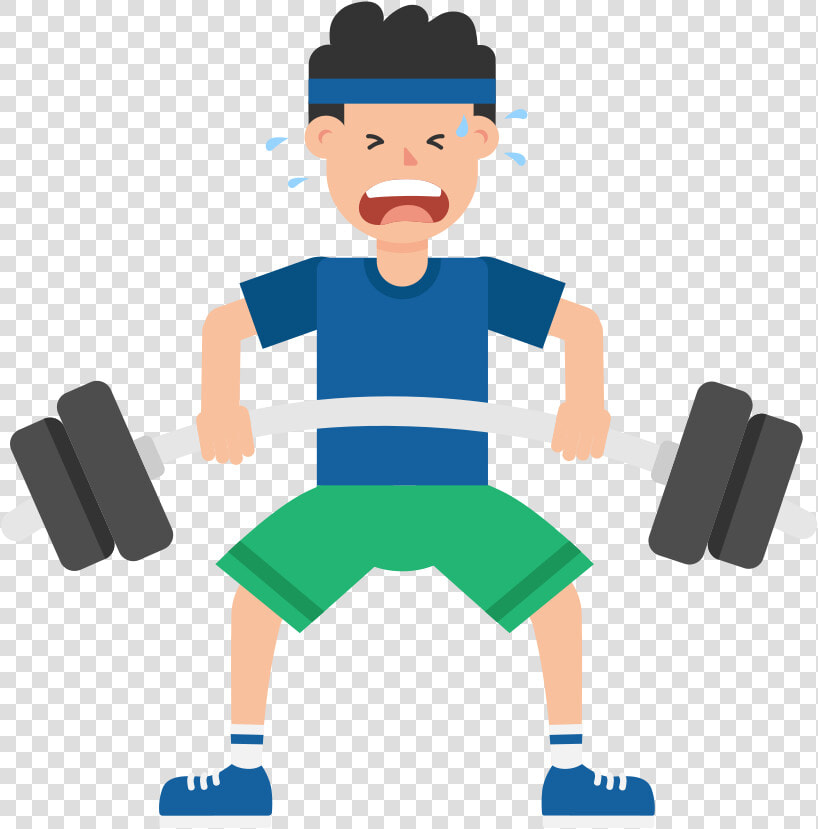 File Man Barbell Cartoon   Deadlift Gif Animated  HD Png DownloadTransparent PNG