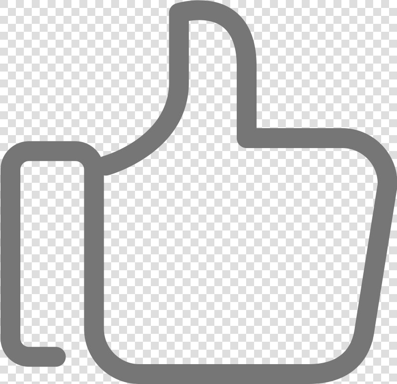 Facebook Like Button Black And White Clipart   Png  Transparent PngTransparent PNG