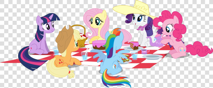 Picnic Clipart Scene   Mlp Picnic  HD Png DownloadTransparent PNG