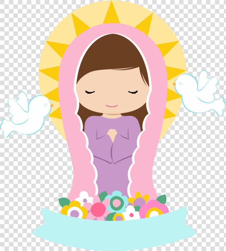 Religious Catholic Saints  First Communion  Clipart    Primera Comunion Virgencita Plis  HD Png DownloadTransparent PNG