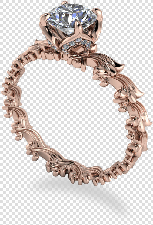 Delicate Rose Gold Scroll Repeating Pattern Band With   Body Jewelry  HD Png DownloadTransparent PNG