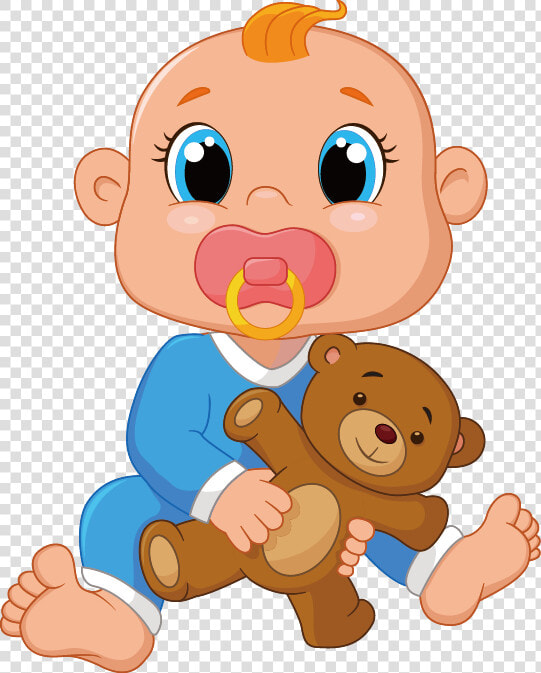 Infant Cartoon Pacifier Illustration Transprent Png   Infant Png Cartoon  Transparent PngTransparent PNG