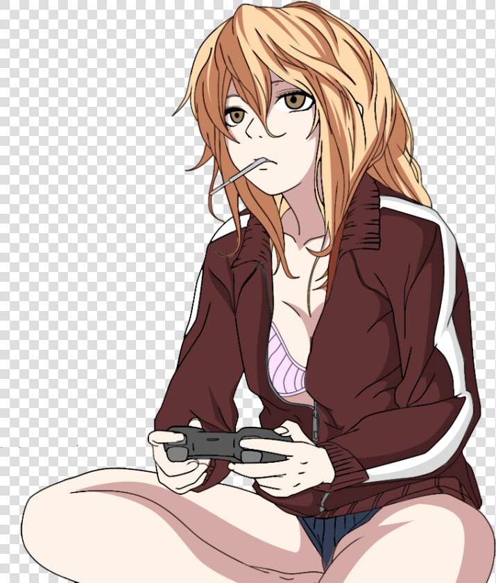 Anime Gamer Girl Png   Anime Gamer Girl Pose  Transparent PngTransparent PNG