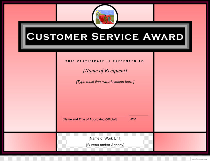 Customer Service Certificate Template   Best In Customer Service Certificate  HD Png DownloadTransparent PNG