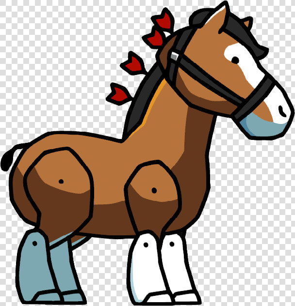 Clydesdale   Scribblenauts Horse Png  Transparent PngTransparent PNG