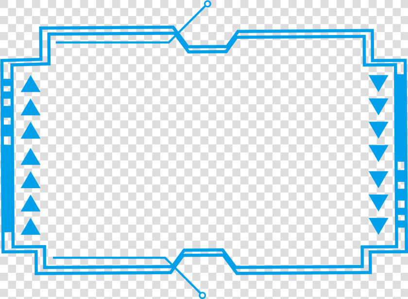 Tech Border Blue Simple Lines Png And Psd   Simple Border Transparent Background  Png DownloadTransparent PNG