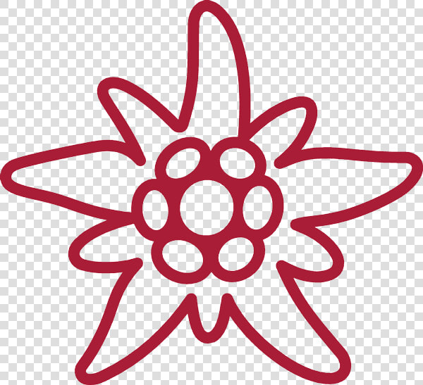 Red Painted Edelweiss Photo   Edelweiss Air Logo  HD Png DownloadTransparent PNG