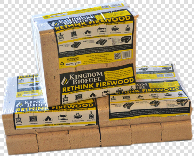 Firewood Bricks Made From Recycled Sawdust   Box  HD Png DownloadTransparent PNG