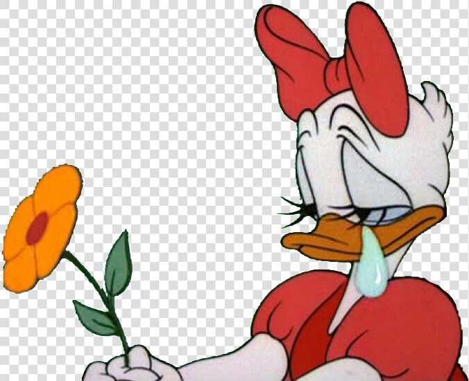 Sad Daisy Duck   Aesthetic Sad Cartoon Characters  HD Png DownloadTransparent PNG