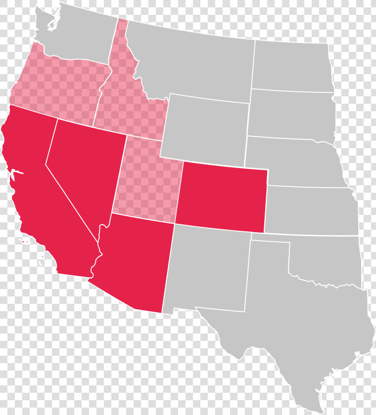 Snapfi West Coast Location Map   Death Penalty States  HD Png DownloadTransparent PNG