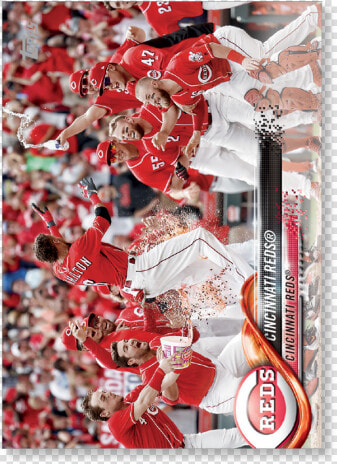 2018 Topps Baseball Series 2 Cincinnati Reds Base Poster   Cincinnati Reds  HD Png DownloadTransparent PNG