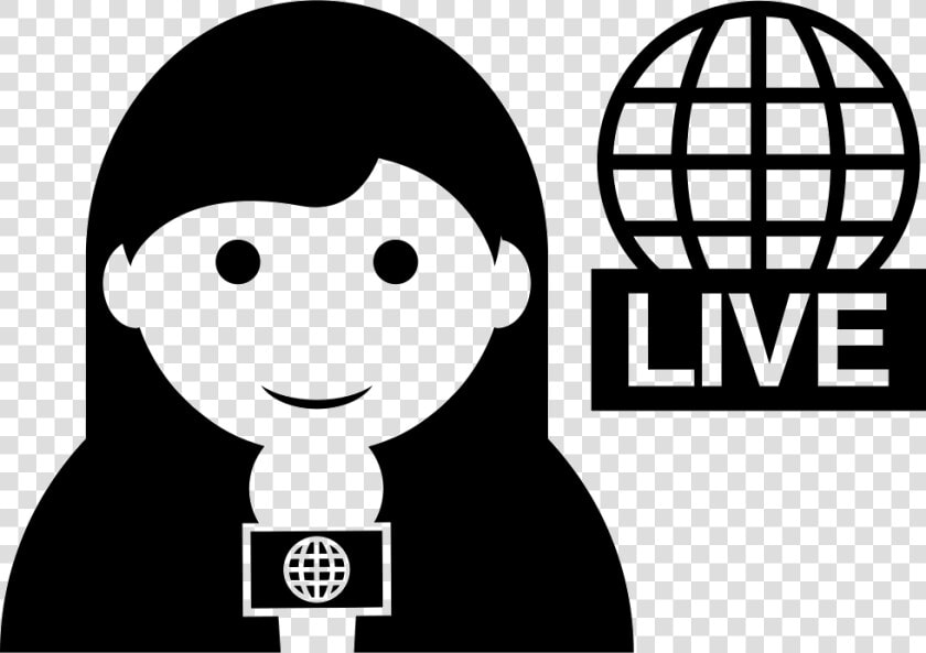 Journalist Journalism Computer Icons   News Reporter Clipart Black And White  HD Png DownloadTransparent PNG