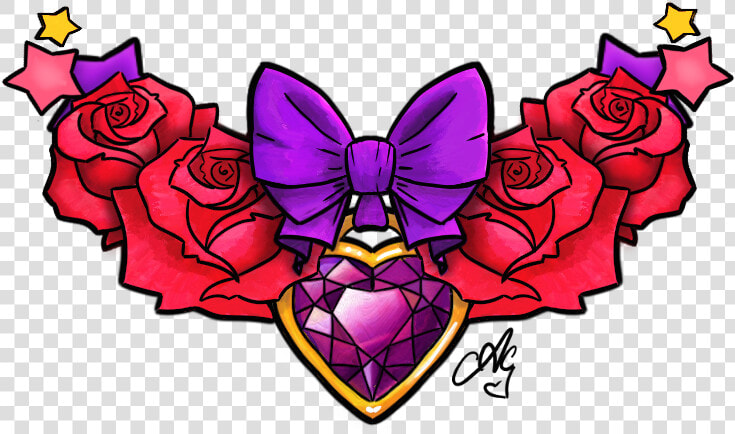 Heart Tattoo Designs Transparent   Png Download   Girly Colorful Chest Tattoo  Png DownloadTransparent PNG