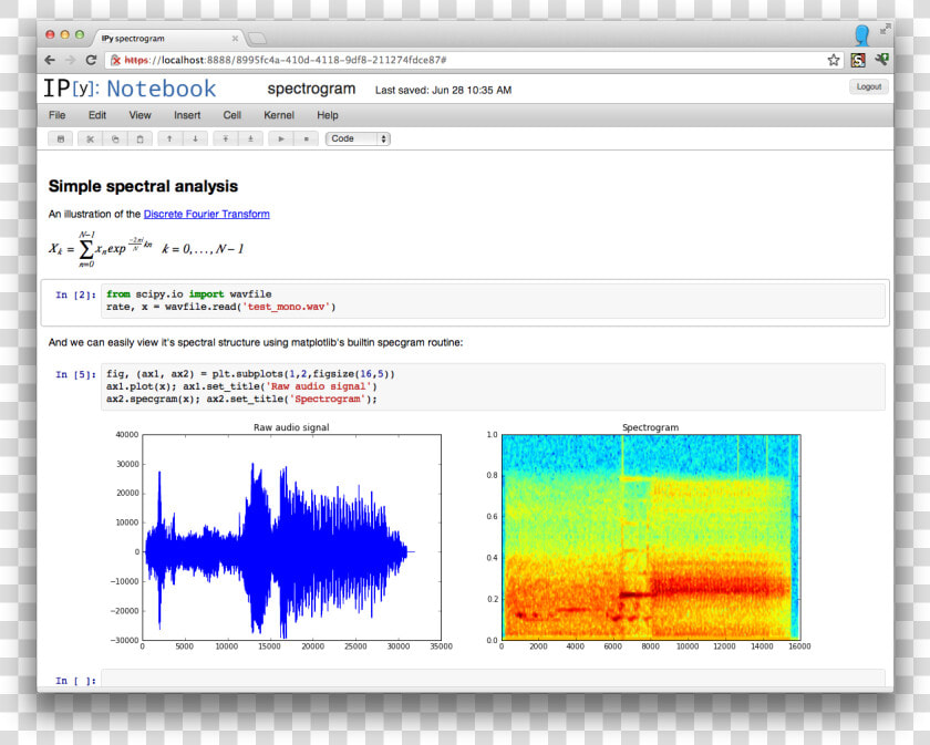 New User Interface For Notebook   Ipython Spectrogram  HD Png DownloadTransparent PNG