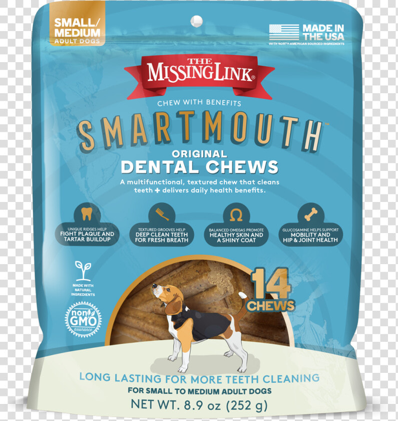 Smartmouth Dental Chew   Missing Link Smartmouth  HD Png DownloadTransparent PNG