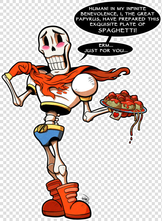 Spaghetti By Gray Day   Undertale Papyrus And Spaghetti  HD Png DownloadTransparent PNG