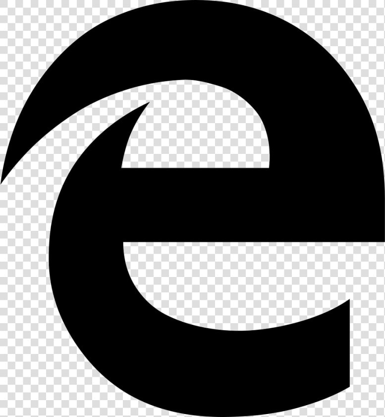 Edge   Microsoft Edge Dark Icon  HD Png DownloadTransparent PNG