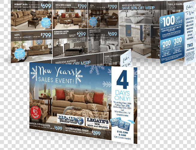 Holiday Direct Mail Marketing Extended Gatefold Mailer   Flyer  HD Png DownloadTransparent PNG