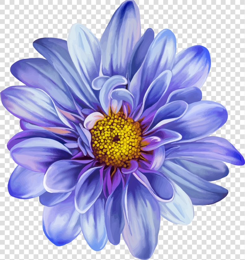 Blue Flower Drawing   Blue Flower Drawing Png  Transparent PngTransparent PNG