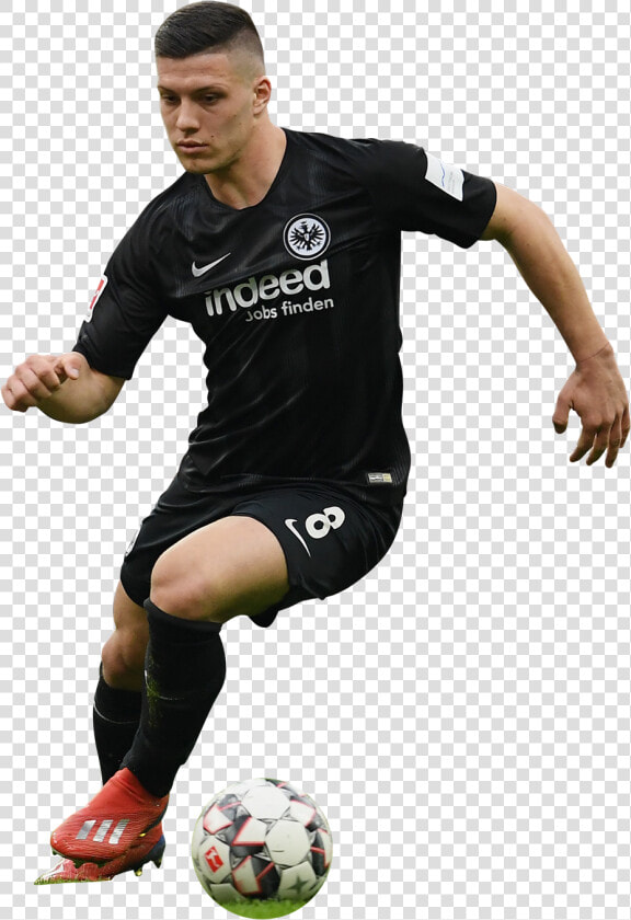 Luka Jovic render   Kick Up A Soccer Ball  HD Png DownloadTransparent PNG