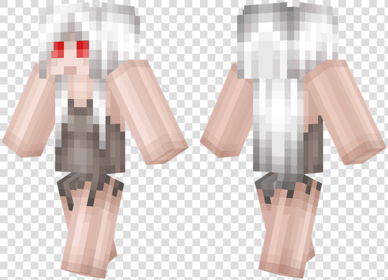 Transparent Ghast Png   Ghast Girl Minecraft Skin  Png DownloadTransparent PNG