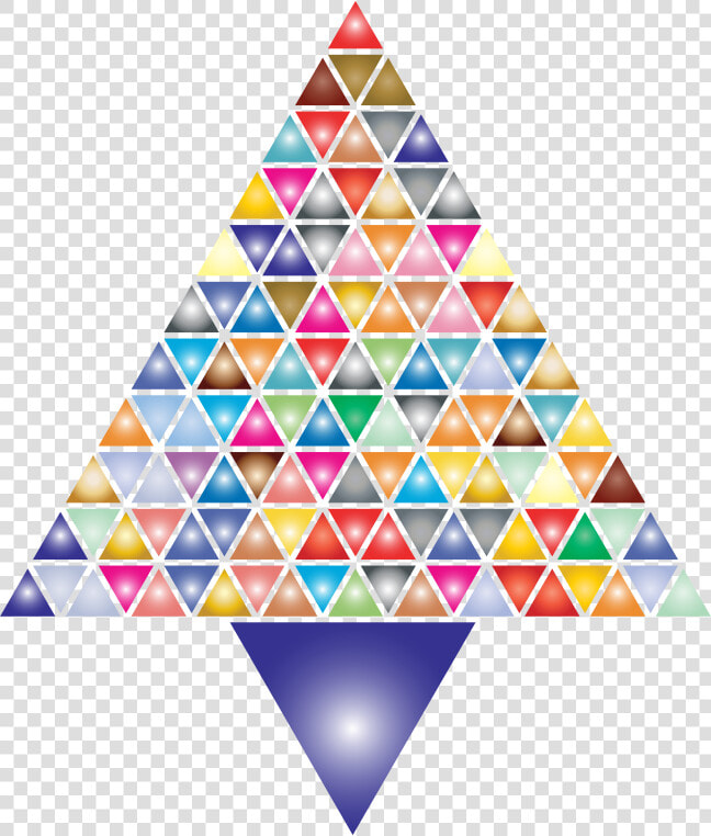 Prismatic Abstract Triangular Christmas Tree   Triangle  HD Png DownloadTransparent PNG