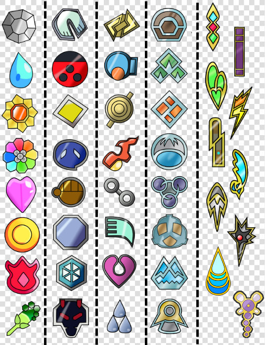 Pokemon Gym Badges  HD Png DownloadTransparent PNG