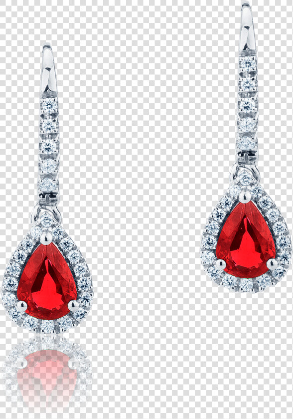 Mirco Visconti Earrings With Rubies And Diamonds   Mirco Visconti Rubino Orecchini  HD Png DownloadTransparent PNG