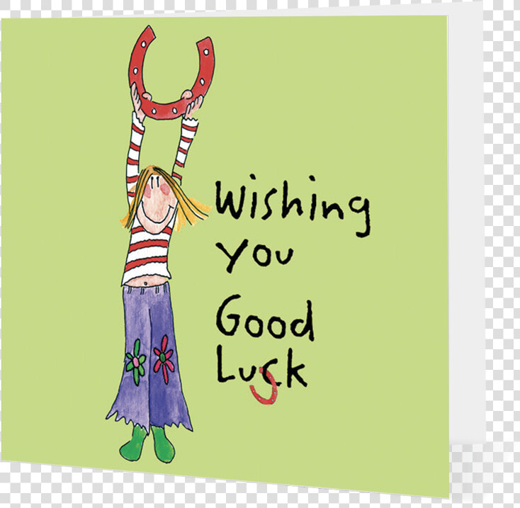 Good Luck Girl Holding A Horseshoe   Bent As You Fall Guy  HD Png DownloadTransparent PNG