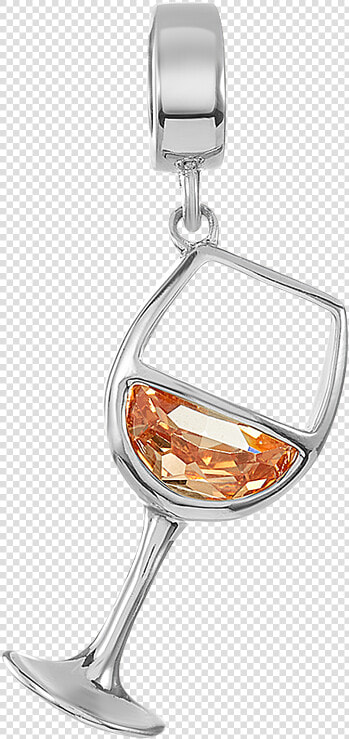 Silver White Wine Charm For Use On Dbw Interchangeable   Locket  HD Png DownloadTransparent PNG