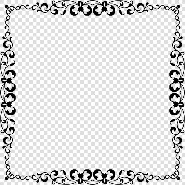 Clipart Elegant Frame 15 Simple Flourish Flourish Borders  HD Png DownloadTransparent PNG