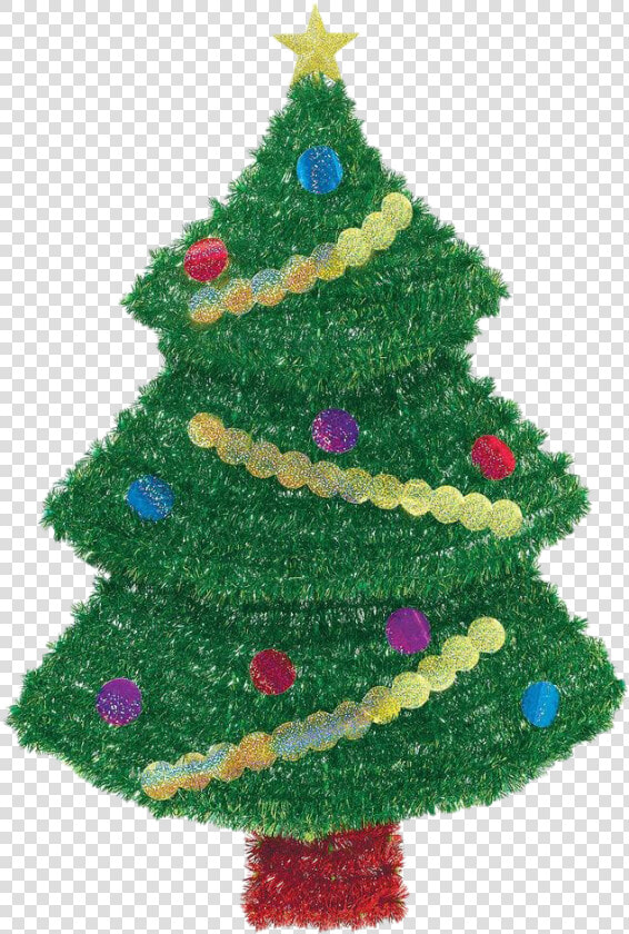 Tinsel Christmas Tree Png Pic   Tinsel Decoration  Transparent PngTransparent PNG