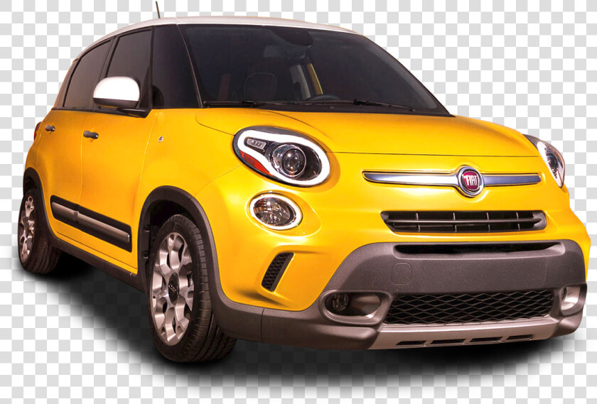 Yellow Fiat 500l Car Png Image   Fiat  Transparent PngTransparent PNG